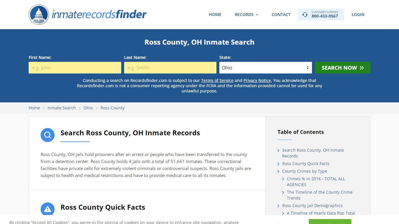 Ross County, OH Inmate Lookup & Jail Records Online